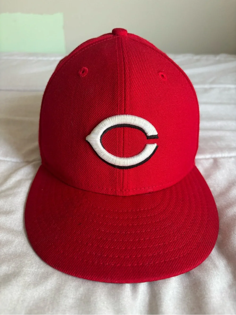New Era Kids Red Baseball Cap with White Emblem